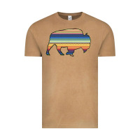 Aztec Bison Silhouette Vintage Tee | Teevron