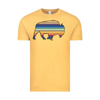 Vintage Mustard Aztec Bison Silhouette Vintage Tee - Bettercallsaul
