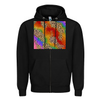Black Pride rainbow leopard design Zipper Hoodie - FaDigitalArtStudio
