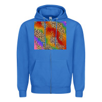 True Royal Pride rainbow leopard design Zipper Hoodie - FaDigitalArtStudio