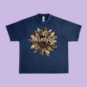 Thankful Sunflower Urban Heavy Tee Designed By Bettercallsaul