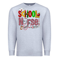 Heather Grey School Nurse Premium Sweatshirt - LillyAllenDesigns