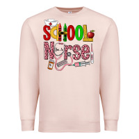 Pale Pink School Nurse Premium Sweatshirt - LillyAllenDesigns