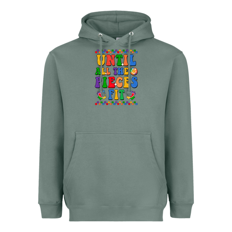 Until All The Pieces Fit Heavyweight Hoodie by CowhideDigitalArt | Teevron