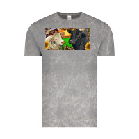 Cloud Rock Charolais Bull And Black Angus Bull With Farm Vintage Tee - RanaPortraitStore