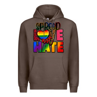 Coffee spread love not hate Premium Hoodie - FaDigitalArtStudio