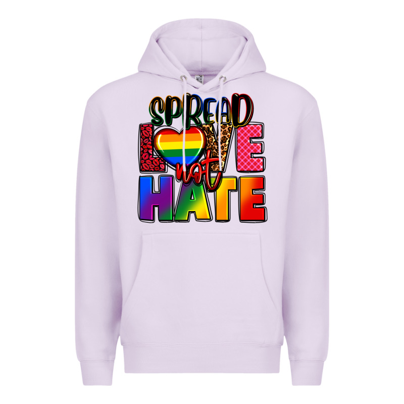 Spread Love Not Hate Premium Hoodie by FaDigitalArtStudio | Teevron