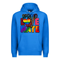 True Royal spread love not hate Premium Hoodie - FaDigitalArtStudio