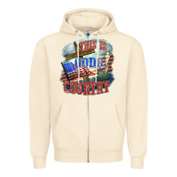 Sandshell This is gods country Zipper Hoodie - FaDigitalArtStudio