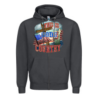 Smoke This is gods country Zipper Hoodie - FaDigitalArtStudio
