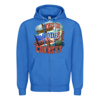 True Royal This is gods country Zipper Hoodie - FaDigitalArtStudio