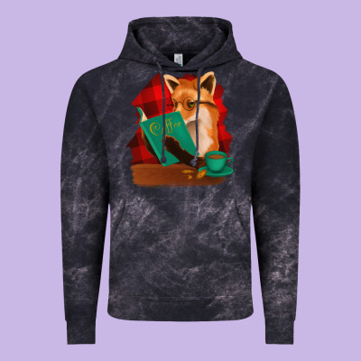 Fox With Coffee Vintage Hoodie Designed By Bettercallsaul