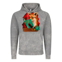 Cloud Rock Fox with Coffee Vintage Hoodie - Bettercallsaul