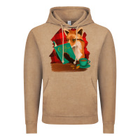 Vintage Coffee Fox with Coffee Vintage Hoodie - Bettercallsaul