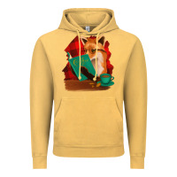Vintage Mustard Fox with Coffee Vintage Hoodie - Bettercallsaul