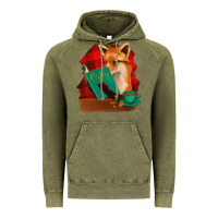 Vintage Olive Fox with Coffee Vintage Hoodie - Bettercallsaul