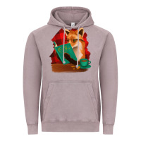 Vintage Zinc Fox with Coffee Vintage Hoodie - Bettercallsaul