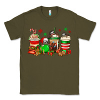 Army Green christmas sloth coffee cups Classic Tee - Jasminsmagicworld