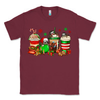 Burgundy christmas sloth coffee cups Classic Tee - Jasminsmagicworld