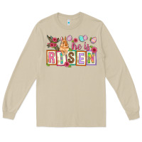 Mushroom He is risen Long Sleeve Tee - NancyCooperArtShop