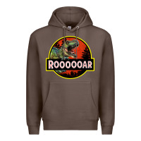 Coffee t rex roaring Premium Hoodie - RanaPortraitStore