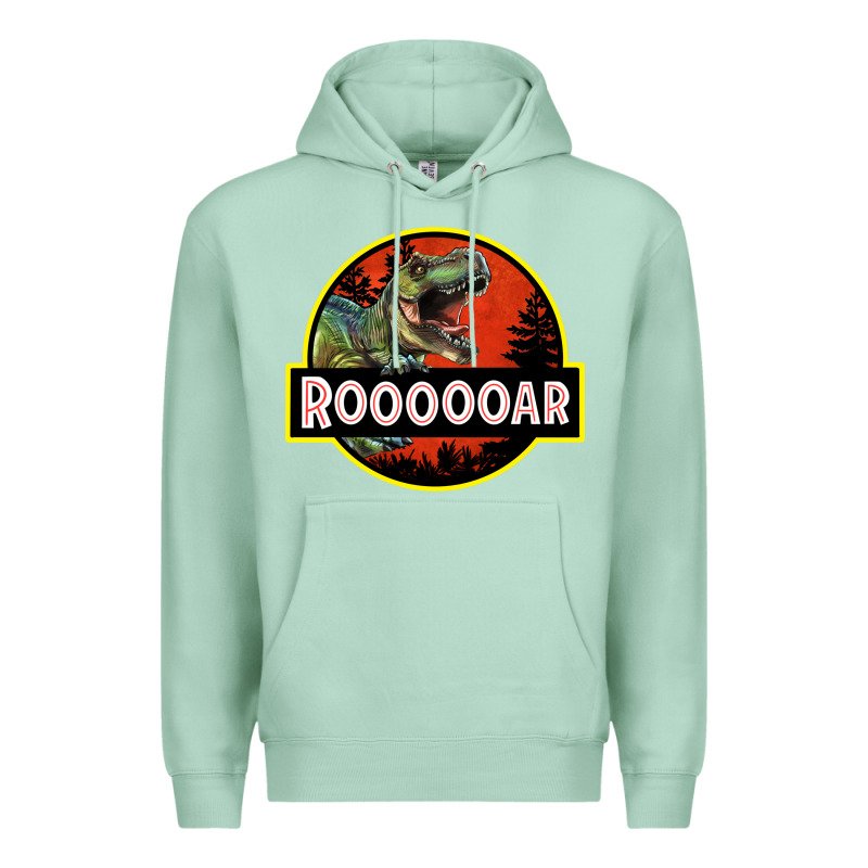 T Rex Roaring Premium Hoodie by RanaPortraitStore | Teevron