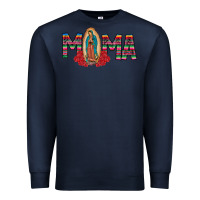 Navy Mama Our Lady Premium Sweatshirt - CowhideDigitalArt