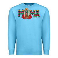 Ocean Blue Mama Our Lady Premium Sweatshirt - CowhideDigitalArt