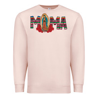 Pale Pink Mama Our Lady Premium Sweatshirt - CowhideDigitalArt
