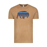 Vintage Camel Bison Silhouette Blue Aztec Vintage Tee - Bettercallsaul