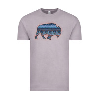 Vintage Zinc Bison Silhouette Blue Aztec Vintage Tee - Bettercallsaul