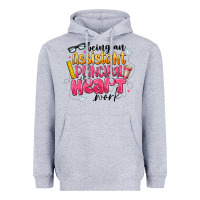 Heather Grey Being an Assistant Principal is Heart Work Heavyweight Hoodie - CowhideDigitalArt