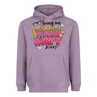 Lavender Being an Assistant Principal is Heart Work Heavyweight Hoodie - CowhideDigitalArt