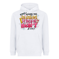 White Being an Assistant Principal is Heart Work Heavyweight Hoodie - CowhideDigitalArt