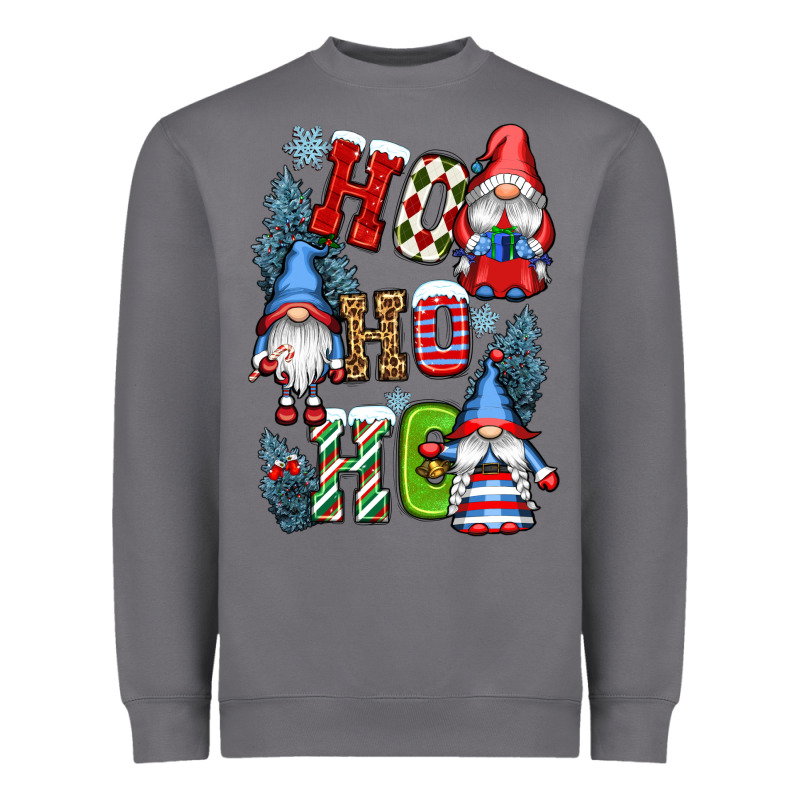 Ho Ho Ho Gnomes Heavyweight Sweatshirt by CowGirlArtShop | Teevron