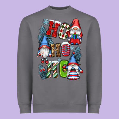 Ho Ho Ho Gnomes Heavyweight Sweatshirt Designed By Cowgirlartshop