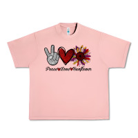 Peace Love Sunflower Urban Heavy Tee | Teevron
