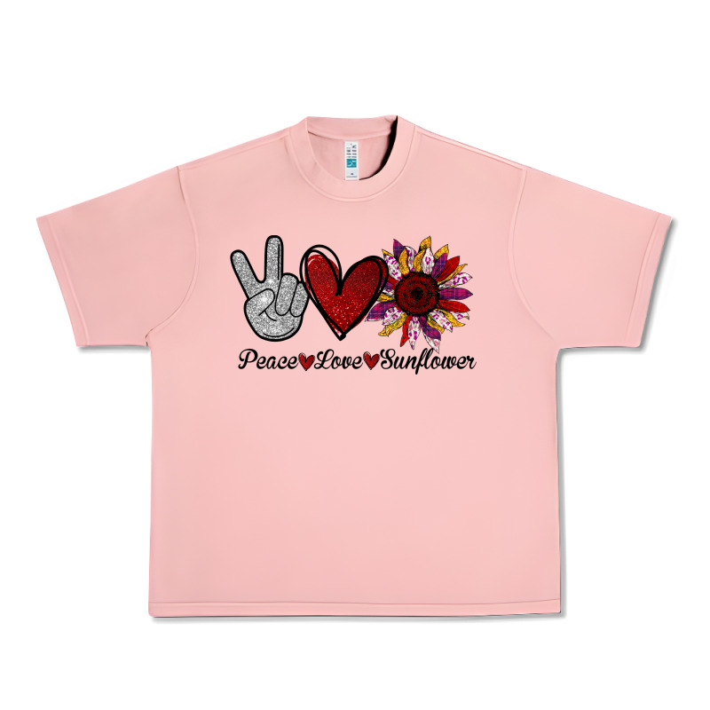 Peace Love Sunflower Urban Heavy Tee by Bettercallsaul | Teevron