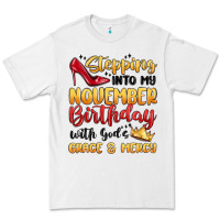 White stepping into my november birthday Premium Tee - MaliasSmallBusiness