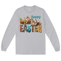 Moon Dust Happy Easter with Cowboy Long Sleeve Tee - NancyCooperArtShop