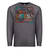 Charcoal Heather She is strong proverbs 31:25 Premium Sweatshirt - LillyAllenDesigns