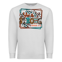 Dove Grey She is strong proverbs 31:25 Premium Sweatshirt - LillyAllenDesigns