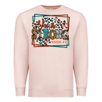 Pale Pink She is strong proverbs 31:25 Premium Sweatshirt - LillyAllenDesigns
