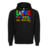 Black Love needs no words Zipper Hoodie - FaDigitalArtStudio