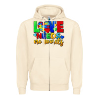 Sandshell Love needs no words Zipper Hoodie - FaDigitalArtStudio