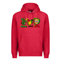 Cardinal Peace love Juneteenth Premium Hoodie - FaDigitalArtStudio