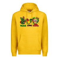 Lemon Peace love Juneteenth Premium Hoodie - FaDigitalArtStudio