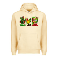 Pina Colada Peace love Juneteenth Premium Hoodie - FaDigitalArtStudio