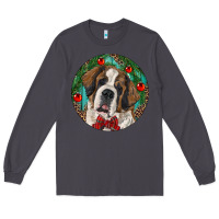Christmas St. Bernard Long Sleeve Tee | Teevron
