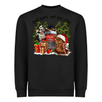 Black dear santa just send cows Heavyweight Sweatshirt - CowGirlArtShop